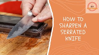 How To Sharpen A Serrated Knife | Cooking At Home | Best Way To Sharpen @BuyKitchenStuff