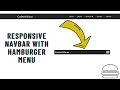 How to Create a Responsive Navbar with Hamburger Menu? | No Bakwas | CodewithFaraz