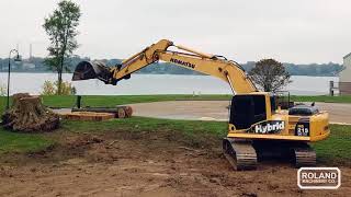 Komatsu Hybrid HB215LC Excavator - Professional Excavating - Roland Machinery