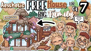 NEW FREE UPDATE NATURAL CHIC HOUSE MAKER For BIG FAMILY Of 7🍁AVATAR WORLD House Ideas✨[House Design]