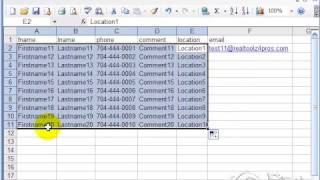 Marketing System-Creating Contacts with Excel