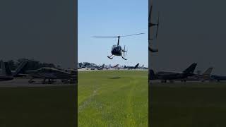 Robinson R44 Helicopter landing at KJZI #aviation #adventure #explore #travel #r44 #pilot #heli