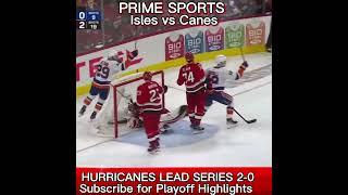 NHL Playoffs Game 2 Islanders vs Hurricanes Highlights. Canes Win 4-3 OT #shorts #subscribe