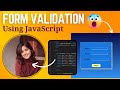 Form Validation in JavaScript For Beginners | 2024