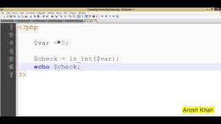 11 is int function in PHP