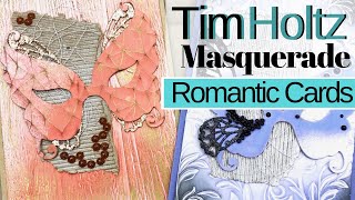 Tim Holtz Masquerade Die Romantic Card Ideas