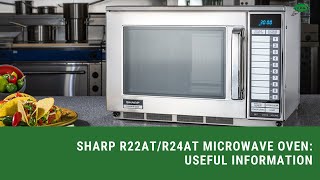 Sharp R22AT \u0026 R24AT Microwave Ovens, Useful Information | R H Hall Foodservice Solutions