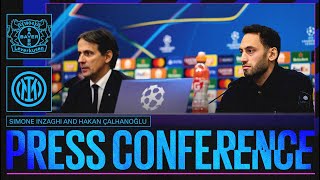 INZAGHI AND CALHANOGLU AHEAD OF BAYER LEVERKUSEN ⚫🔵 | PRESS CONFERENCE 🎙️