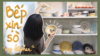 CÙNG MÌNH DỌN DẸP GÓC BẾP VÀ XEM BỘ SƯU TẬP GỐM SỨ XINH XINH | Simple Life | Hạ Summi