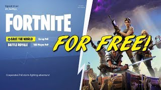 how to get save the world for free new 2018 friends code - fortnite save the world free redeem code