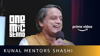 Kunal Kamra mentors Shashi Tharoor | One Mic Stand | Stand Up Comedy | Amazon Prime Video