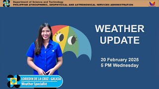 Public Weather Forecast issued at 5PM | February 20, 2025 - Thursday