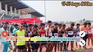 u-16 boys 800m 89th senior and junior bihar athletics championship