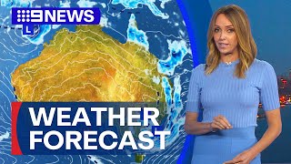 Australia Weather Update: Storms expected for parts of the east coast | 9 News Australia