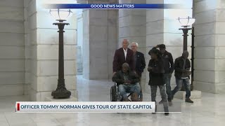 Officer Tommy Norman brings his All-Stars for VIP tour of Arkansas Capitol