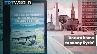 Danish far-right group puts up posters telling refugees to ‘go back to sunny Syria’