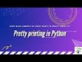 Pretty Print JSON in Python