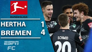 USMNT's Josh Sargent scores SCREAMER in Bremen's win vs. Hertha | ESPN FC Bundesliga Highlights