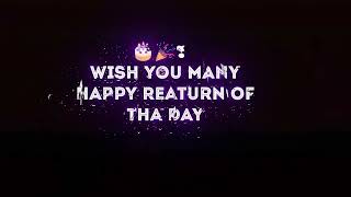 Wish you many more happy returns of the day Black screen lyrics | 1234 happy birthday 🎈🎉🎊🎂💕💞💗♥️