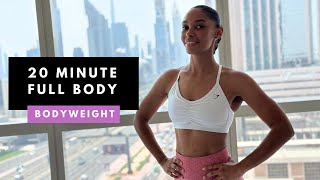 20min Full Body Workout - BODYWEIGHT | Build Muscle \u0026 Strength