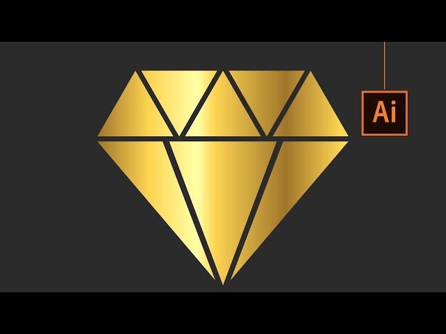 Create Flat Diamond Icon Illustrator Tutorial