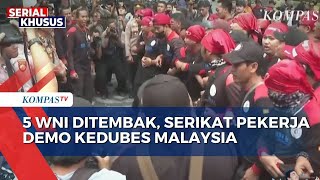 Serikat Pekerja Demo di Depan Kedubes Malaysia Tuntut Usut Kasus Penembakan WNI | WNI DITEMBAK