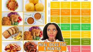 NIGERIAN FOOD TIMETABLE FOR 6 MONTHS + WHY YOU SHOULD MEAL PLAN!