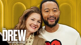 John Legend Brought an Uno Card Deck to Vanity Fair's Oscars Party | The Drew Barrymore Show