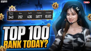 CONQUEROR TOP 100 LIVE😱PLAYING BGMI 3.6 UPDATE😍💥BGMI LIVE |#bgmilive #girlgamer #pubgmobile