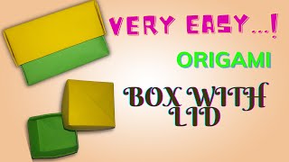 Origami Box with Lid | Paper Box with Lid | DIY | 5 Minutes Craft
