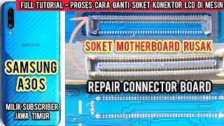 SAMSUNG A30s SOKET MOTHERBOARD AMBROL ‼ BONUS...Review LCD ORI AMOLED DARI COPOTAN ‼