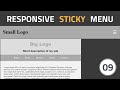 Sticky and Responsive Top Navigation Bar Using HTML, CSS and jQuery