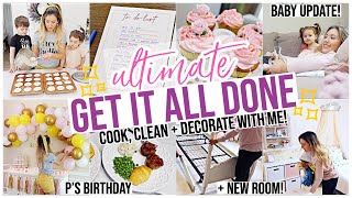 STAY HOME + GET IT ALL DONE WITH ME!  COOK CLEAN AND DECORATE WITH ME! HOMEMAKING@BriannaK