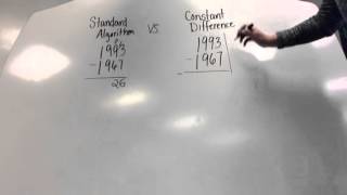 Standard Algorithm vs Constant Difference