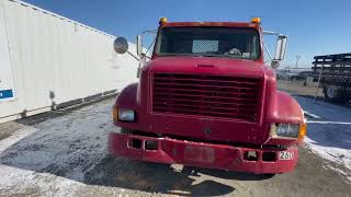 1996 International 4700 Stake Body Dump Truck