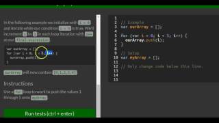 Iterate with Javascript For Loops, freeCodeCamp Basic Javascript