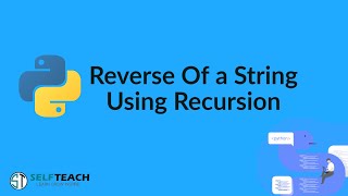 Reverse of a string using Recursion Program | Python class 12 | Chapter 5 #5.3 #Recursion
