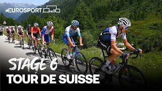 2022 Tour de Suisse - Stage 6 Highlights | Cycling | Eurosport
