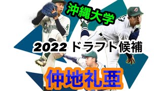 2022ドラフト候補 沖縄大学 仲地礼亜 #プロ野球 #ドラフト候補