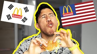 KOREAN McDonalds vs AMERICAN McDonalds (mukbang?)