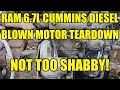 BLOWN UP 6.7 Cummins Turbo Diesel Complete Engine Teardown! What Failed Inside This Ram 2500 Engine?