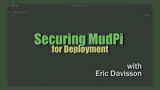 Securing MudPi with SSH Keys and Basic Security