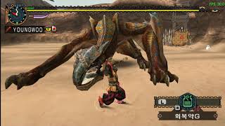 [MHFU,MH2G] 대검으로 티가렉스와 놀기~  play with tigrex(Greatsword)