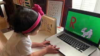 Learning the letter Rr
