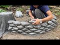 Very Cool Cement Ideas - Garden Decoration with Aquarium, Flower Pot, Table and Chair all in one