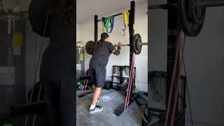 155lbs + 40lbs band tension Overhead Press