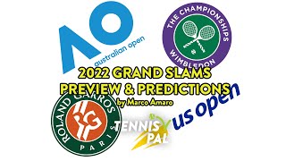 ATP Tour 2022 Grand Slam Predictions: AO, French Open, Wimbledon and US Open