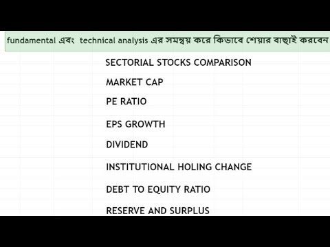 Fundamental এবং Technical Analysis এর সমন্বয় করে কিভাবে শেয়ার বাছাই ...