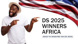 Washindi wa DV 2025 Africa