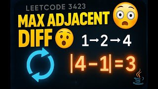 Leetcode 3423 Explained: Max Adjacent Difference in Circular Array